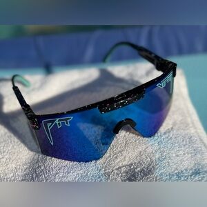Pit Viper Blue and Black Sunglasses